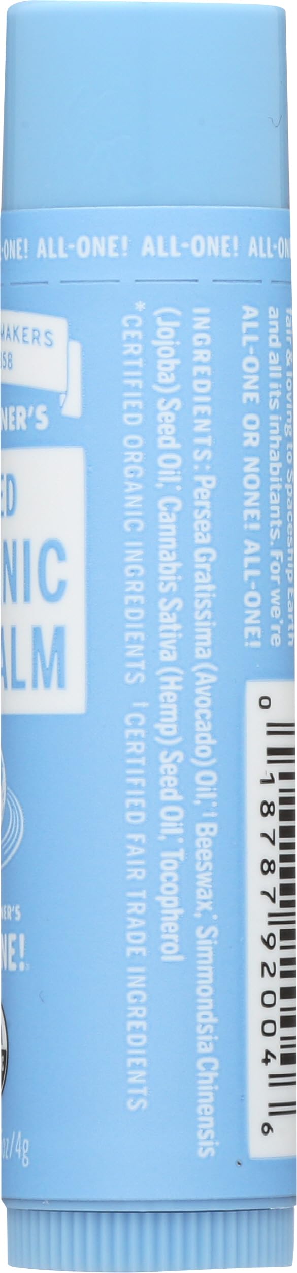 Dr. Bronner's Magic Soaps Organic Naked Unflavored Lip Balm, 0.15 Ounce - Dr. Bronner's Official Product View 7