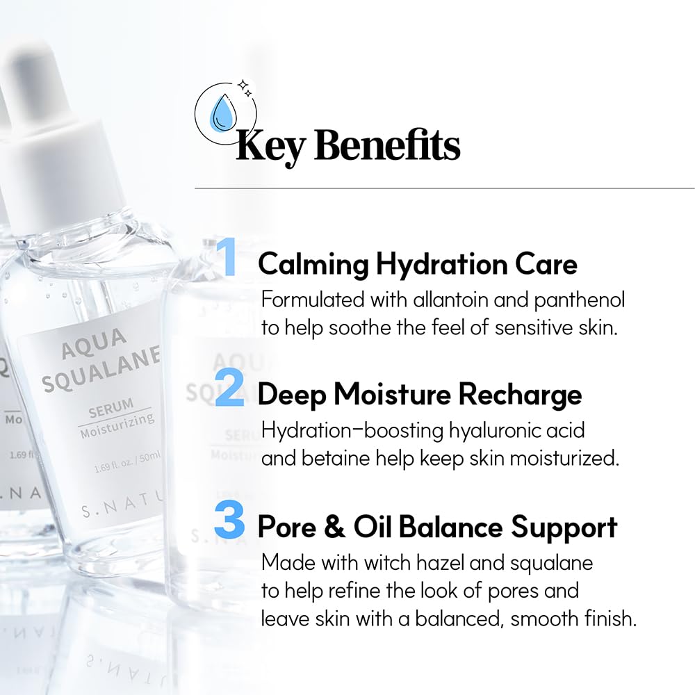 S.NATURE AQUA SQUALANE SERUM - S.NATURE