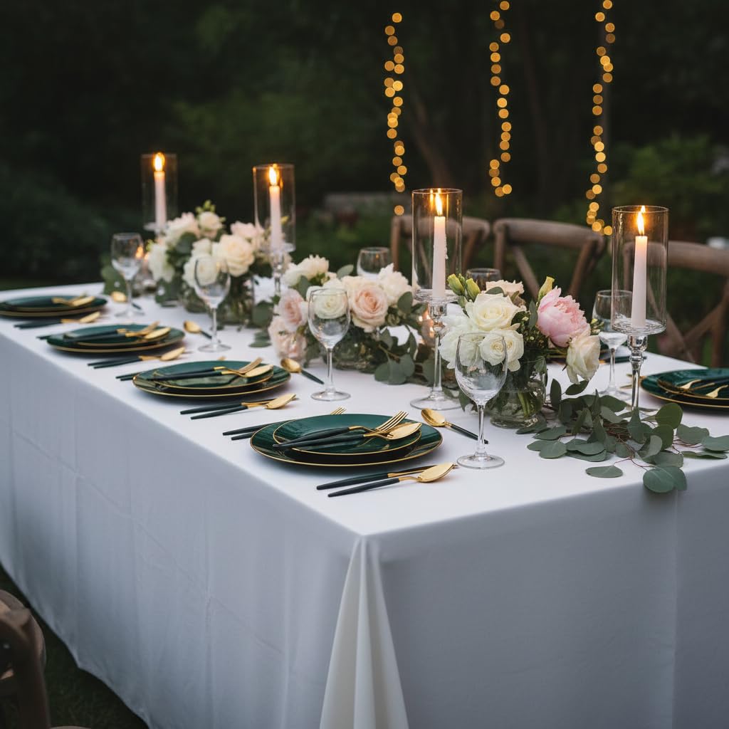 Liacere 150PCS Green Plastic Plates - Liacere Official Imagery - 7