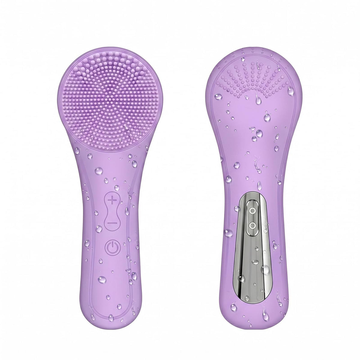 Silicone Facial Cleansing Brush 2 in 1 Rechargeable Face - Yevsinbay Official Imagery - 1