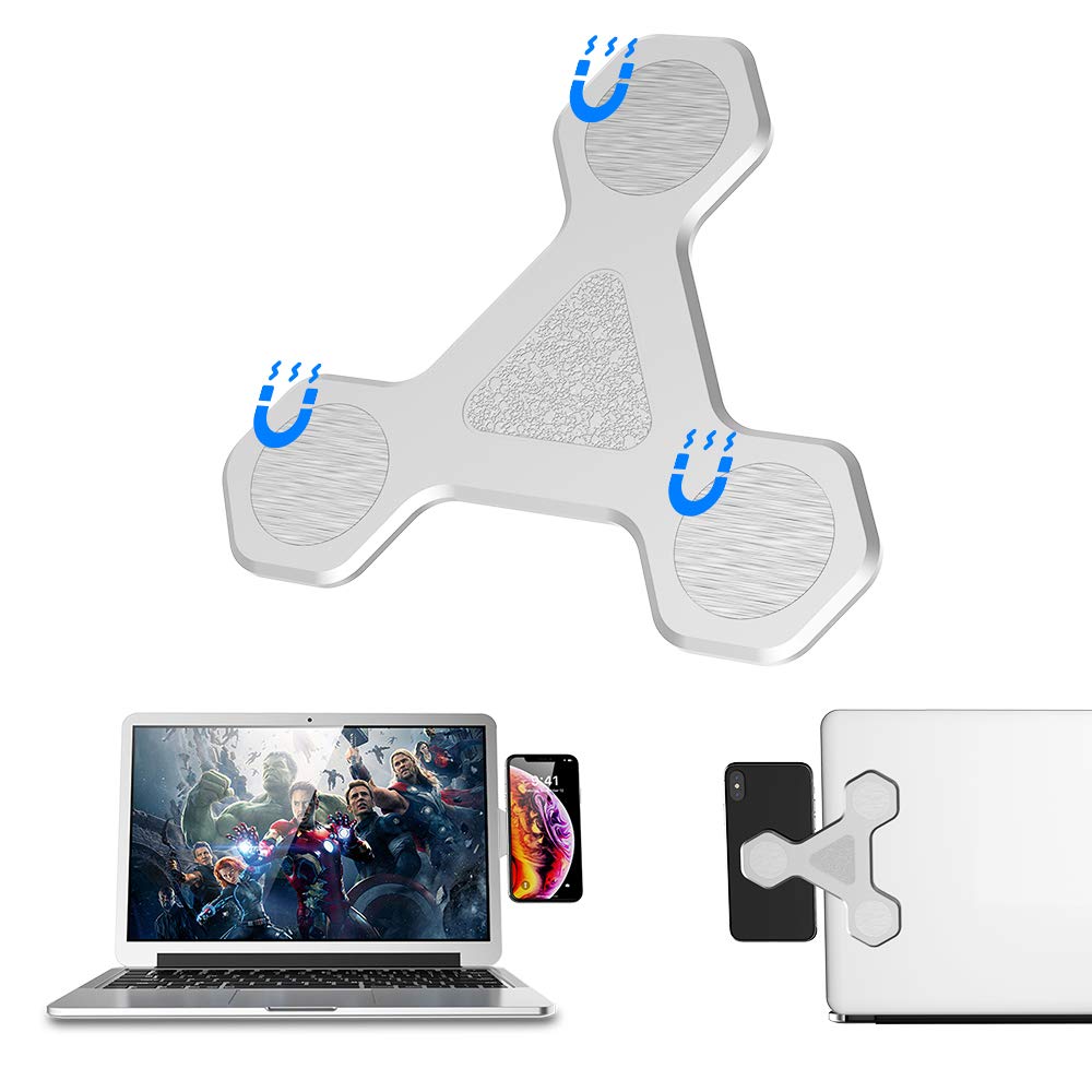 xcivi Magnetic Screen Side Phone Mount for Laptop & Monitor Screen Setup