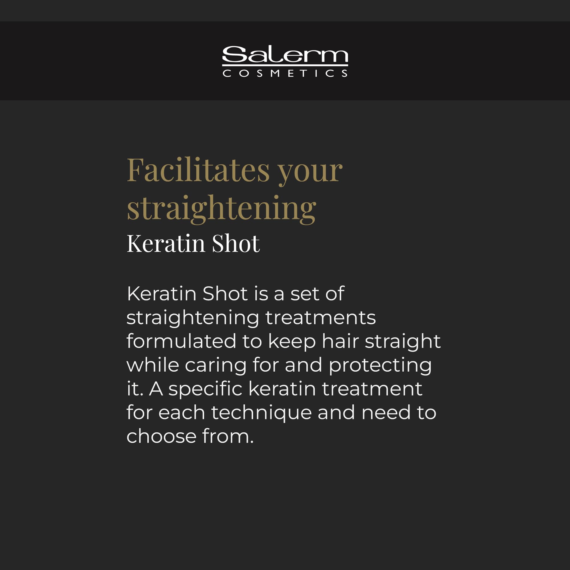 SALERM - Keratin Shot - Sulfate-Free Shampoo - 500 ml - Preparation and Maintenance for Keratin Straightening Treatment - Smooth and Shiny Hair