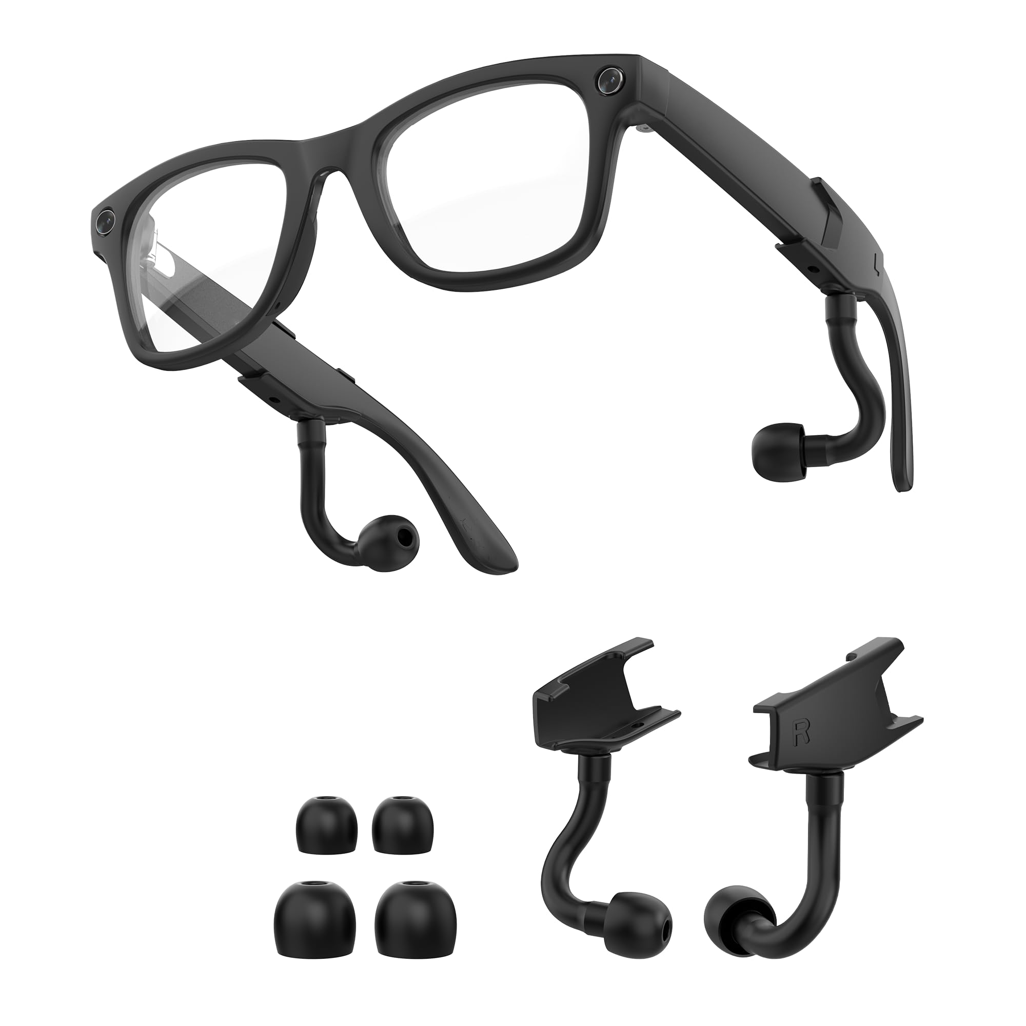 HIBLOKS Voice Privacy Ear Tips for Ray-Ban Meta Smart Glasses Acc by HIBLOKS - Angle View 8