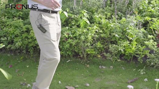 Portable PRUNUS Pocket Radio with AM/FM stereo tuner, compact design, and battery operation for on-the-go listening.