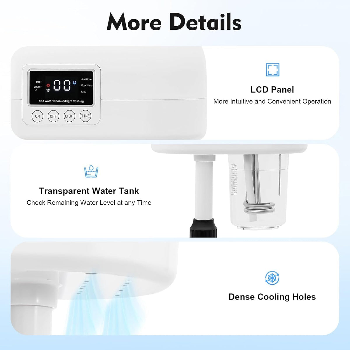 Professional Facial Steamer Hot Mist Spray Ozone LCD Touch - Spiritseek Official Imagery - 4