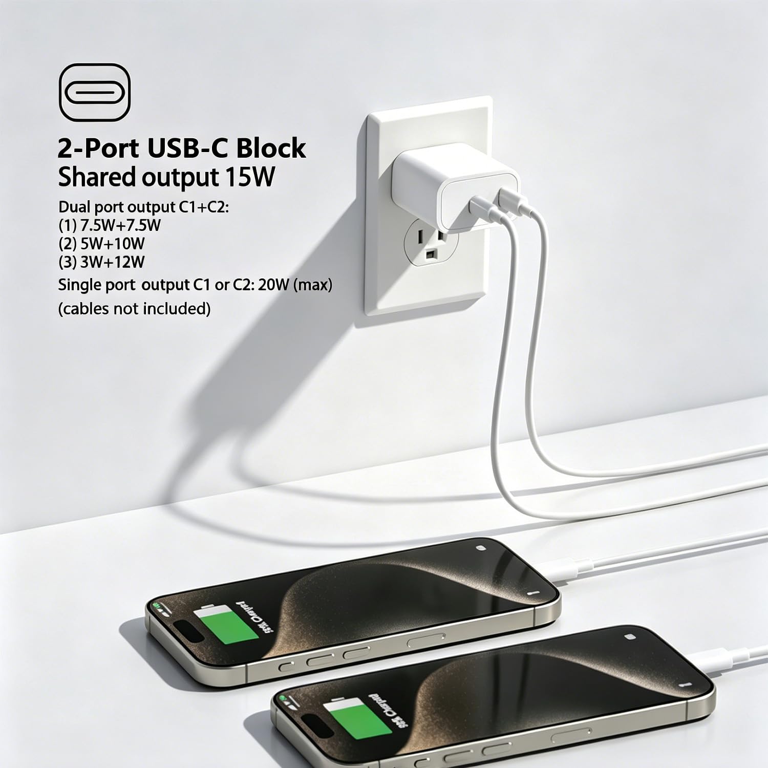 Dirsir Dual USB C Charger Block for Apple Watch 11 10 iWatch iPhone iP - View 4
