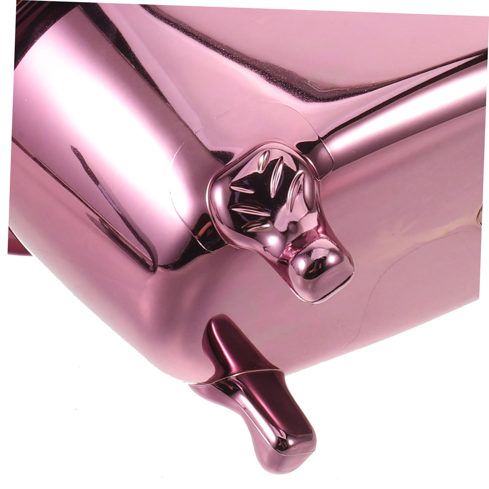 ULTECHNOVO Mini Bathtub Cosmetic Storage Organizer Box, Metal Purple 25x13x15cm, Desktop Makeup Display Stand for Skincare and Nail Polish, Bathroom Counter Sundry Storage Holder