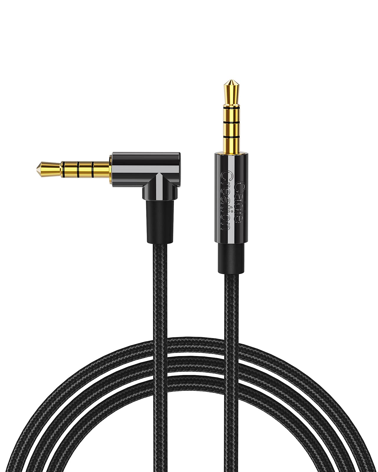 CableCreation 3.5mm Aux Cord 3FT/0.9m, 3.5MM Auxiliary HiFi Stere by CableCreation - Angle View 2