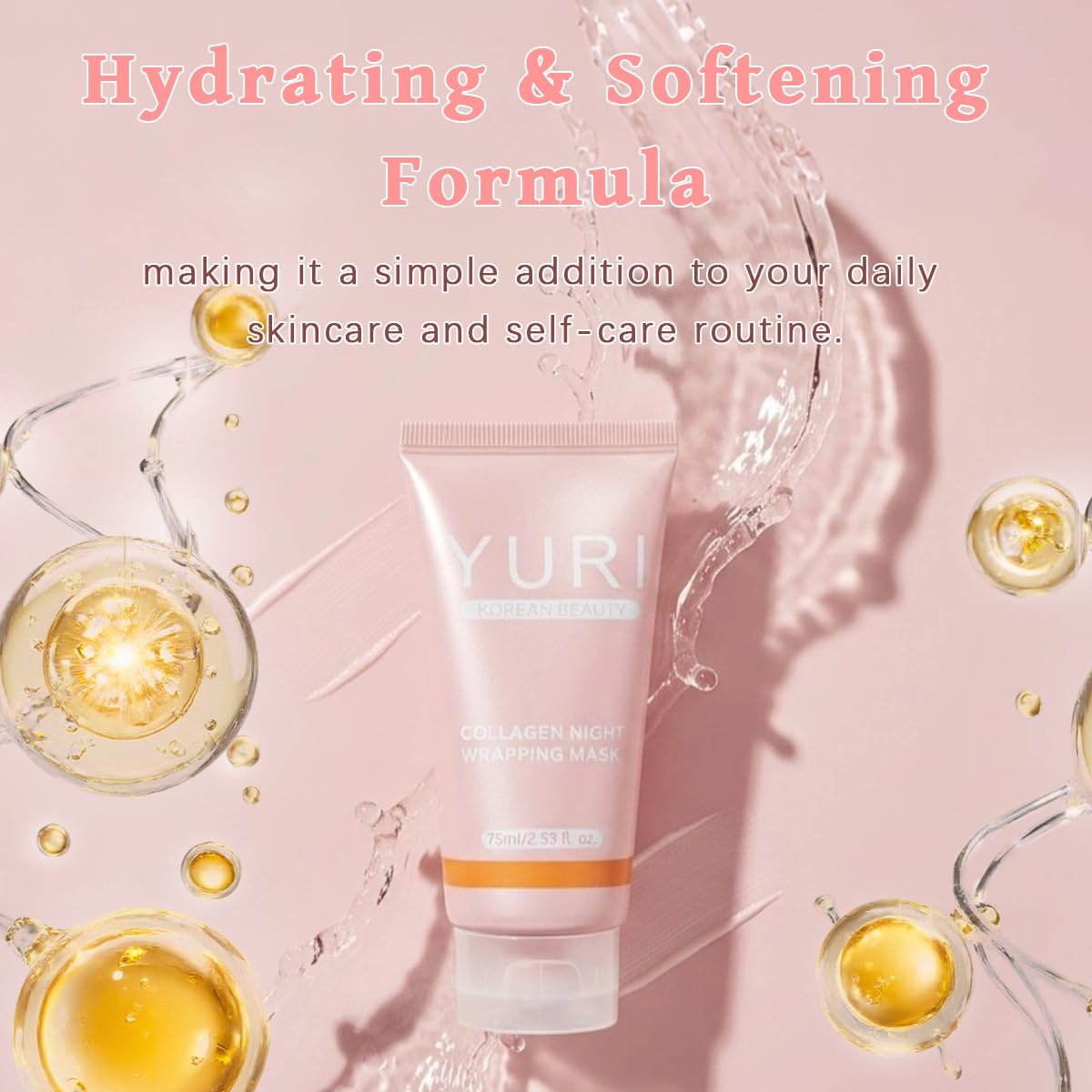 YURI Collagen Mask, Collagen Night Wrapping Mask 1PCS, Peel Off - IYUWE
