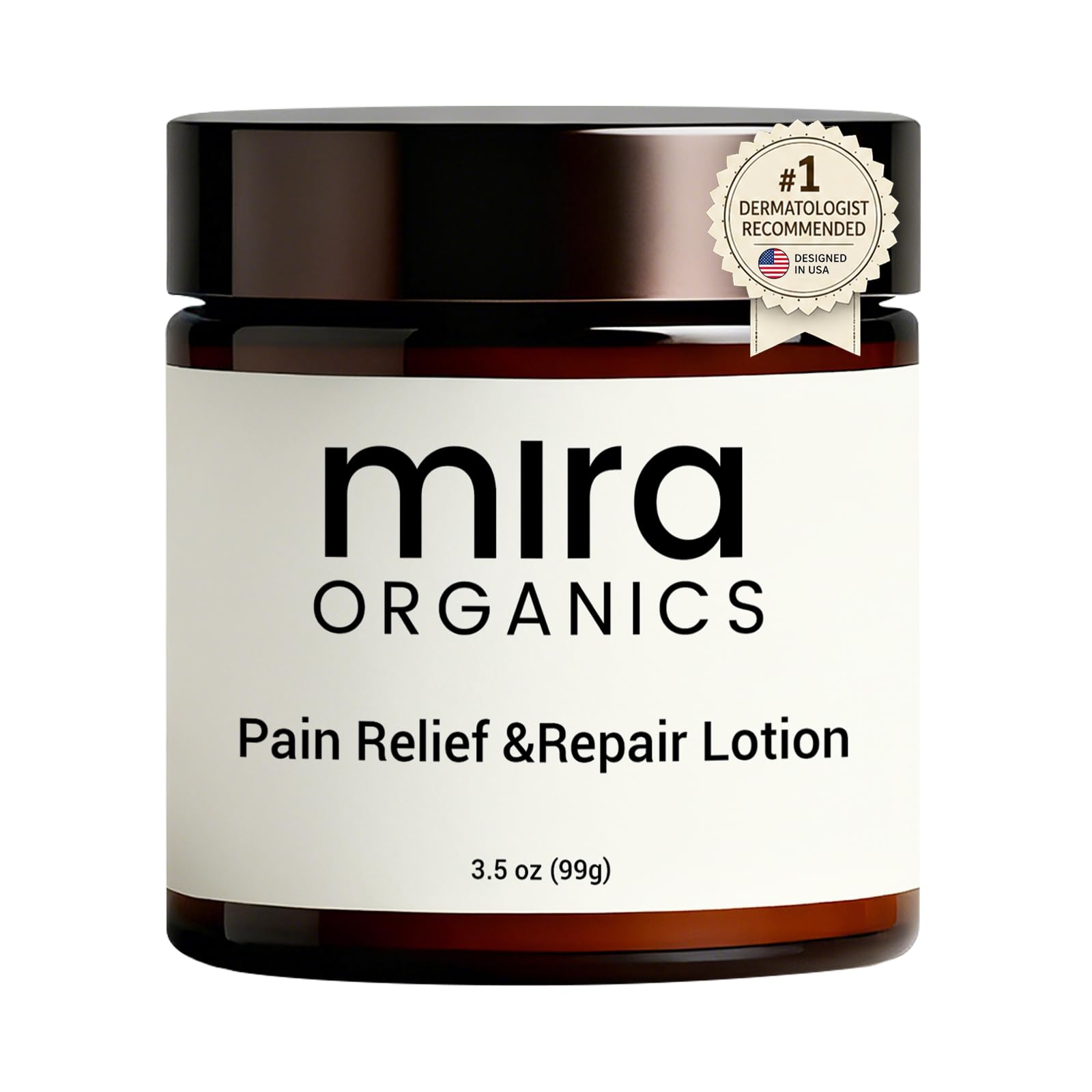 Mira Natural Relief & Repair Lotion, Fast-Absorbing, Non-Greasy Formula to Soothe Muscle & Joint Discomfort, Botanical Blend with Moisturizing Care for All Skin Types