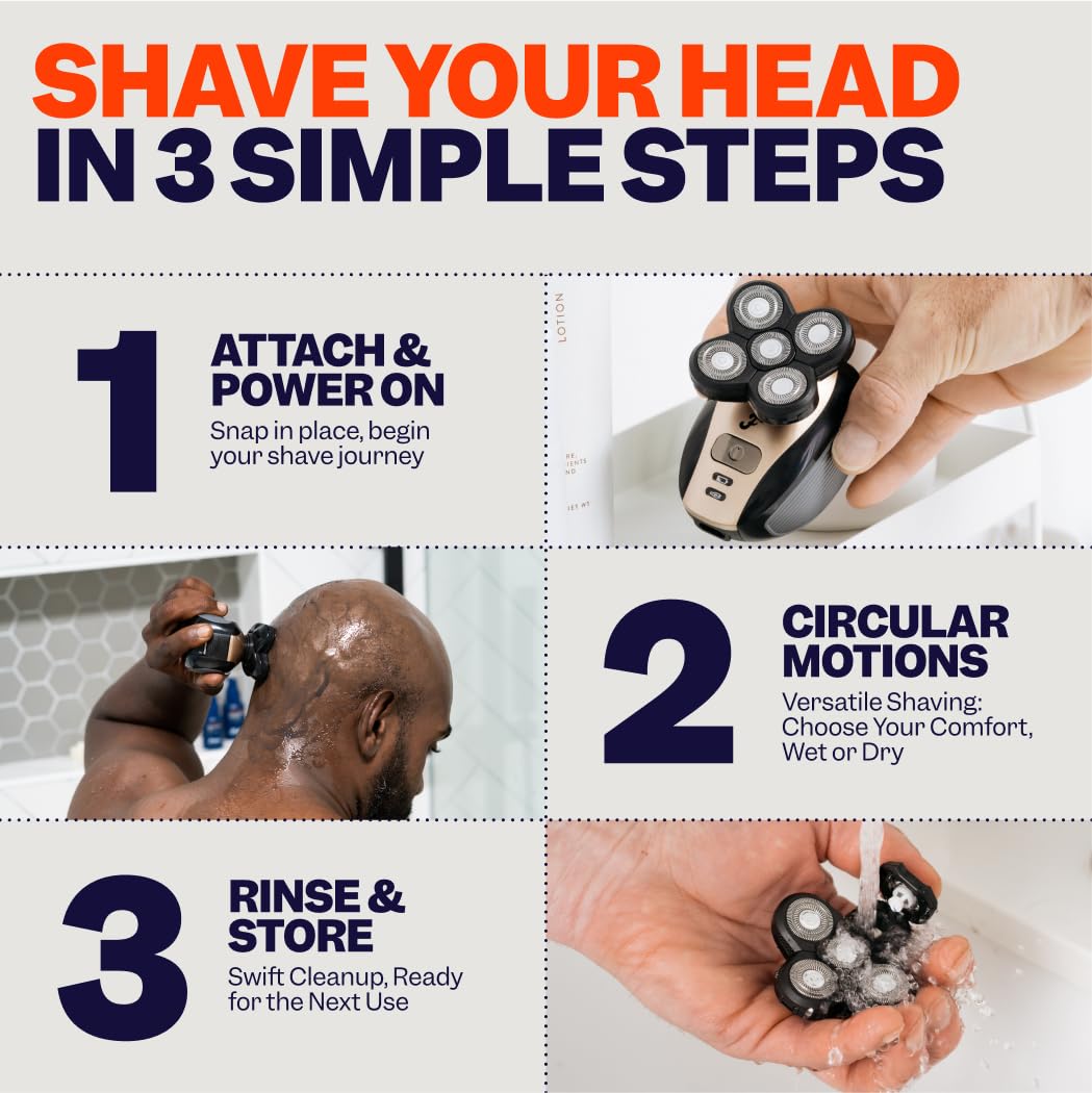 Freebird FlexSeries Electric Head &amp; Body Hair Shaver - Freebird