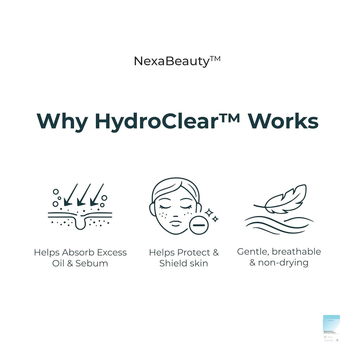 HydroClear Hydrocolloid Pimple Patches Centella Asiatica 72 - NexaBeauty Official Imagery - 7