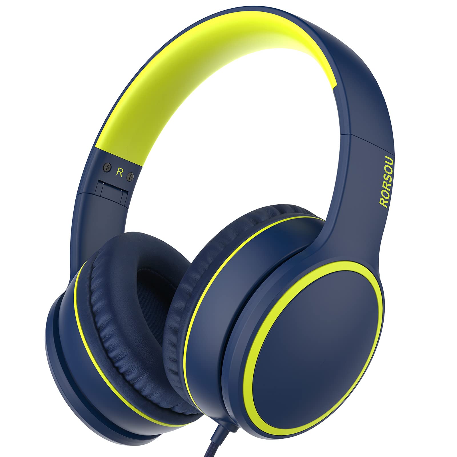 RORSOU R10 Kids Headphones Over-Ear with Microphone, Lightweight - RORSOU Official Product View 9