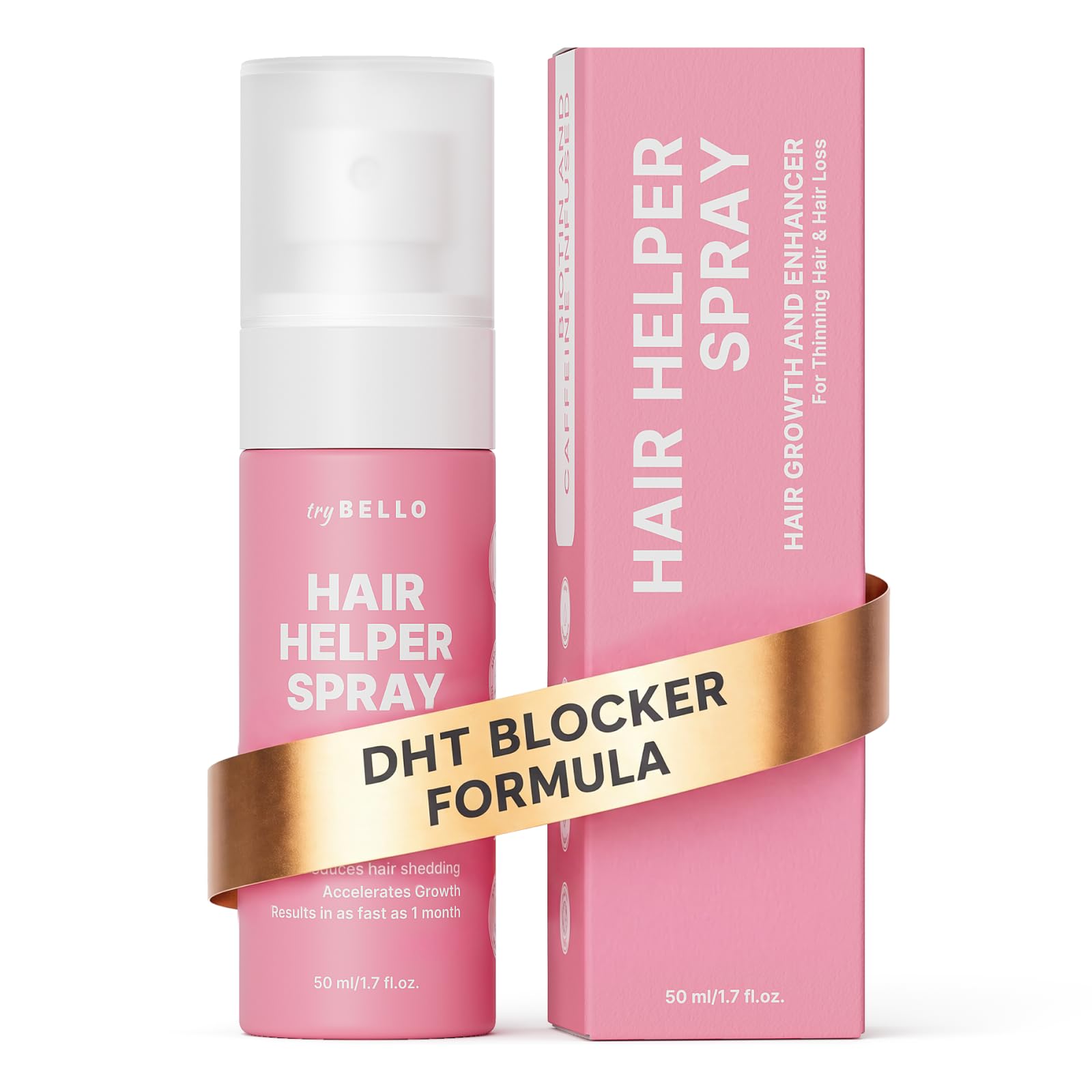 Trybello Hair Helper Spray - DHT Blocker Hair Growth Serum with Bio - Trybello Official Product View 2