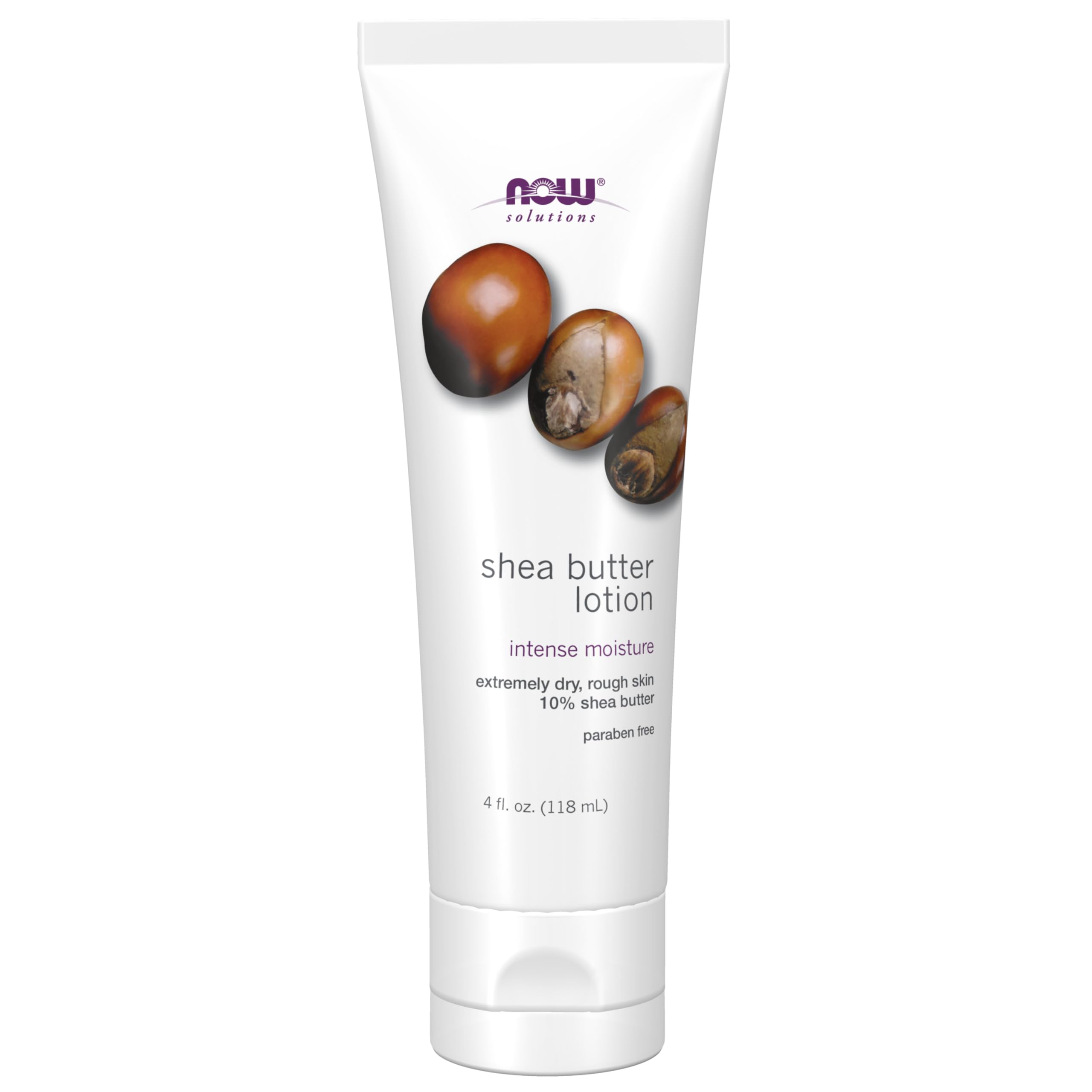 NOW Solutions, Shea Butter Lotion, Moisturizing Dry Rough Skin, - NOW