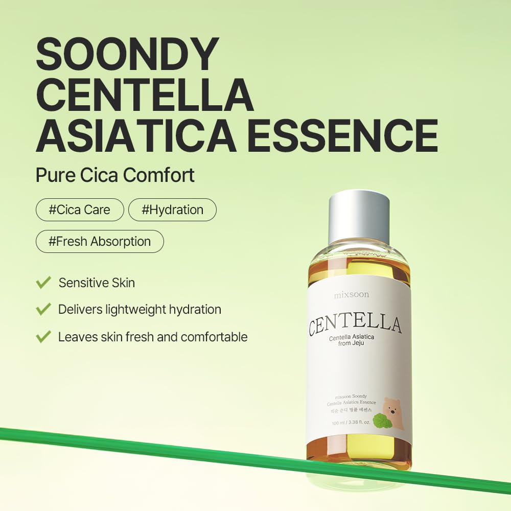 mixsoon Soondy Centella Asiatica Essence - Soothing & Calming and Hydrating for F - mixsoon Official Product View 3