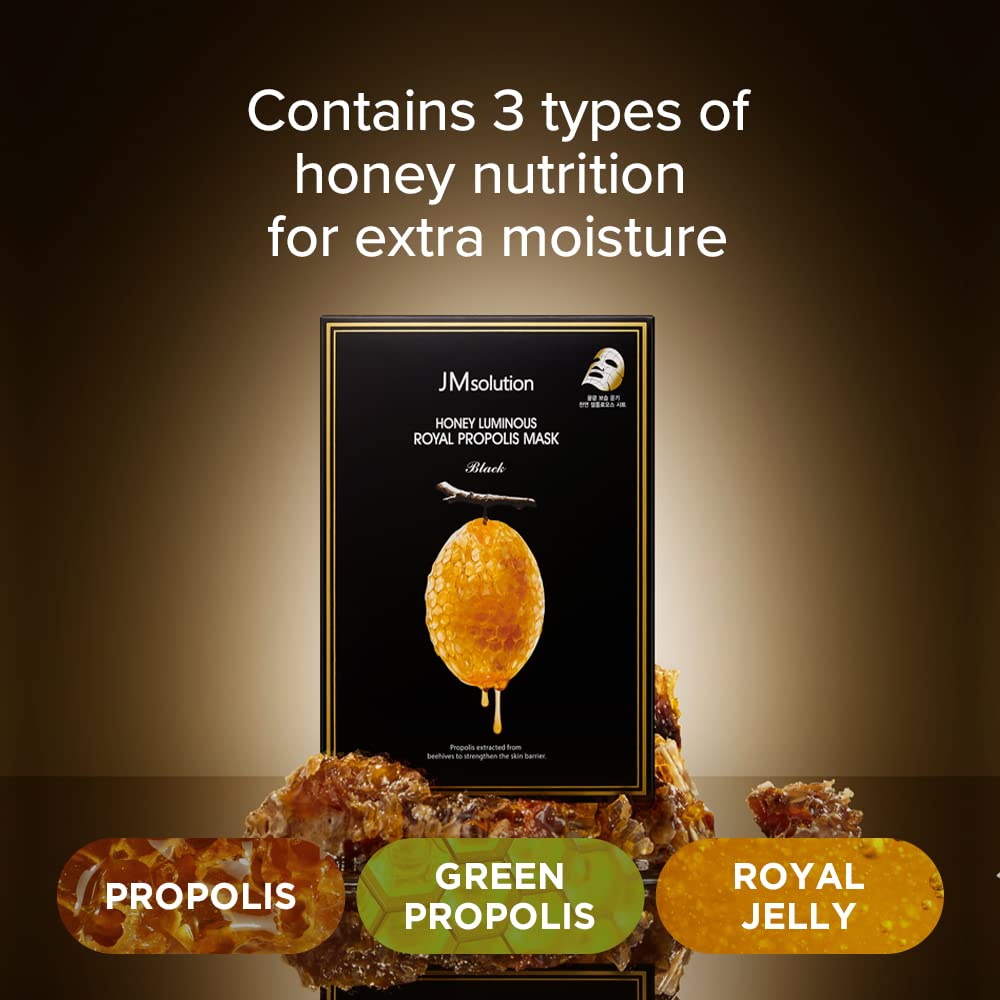 JMsolution Honey Luminous Royal Propolis Mask Plus - JMsolution Official Product Imagery - 5