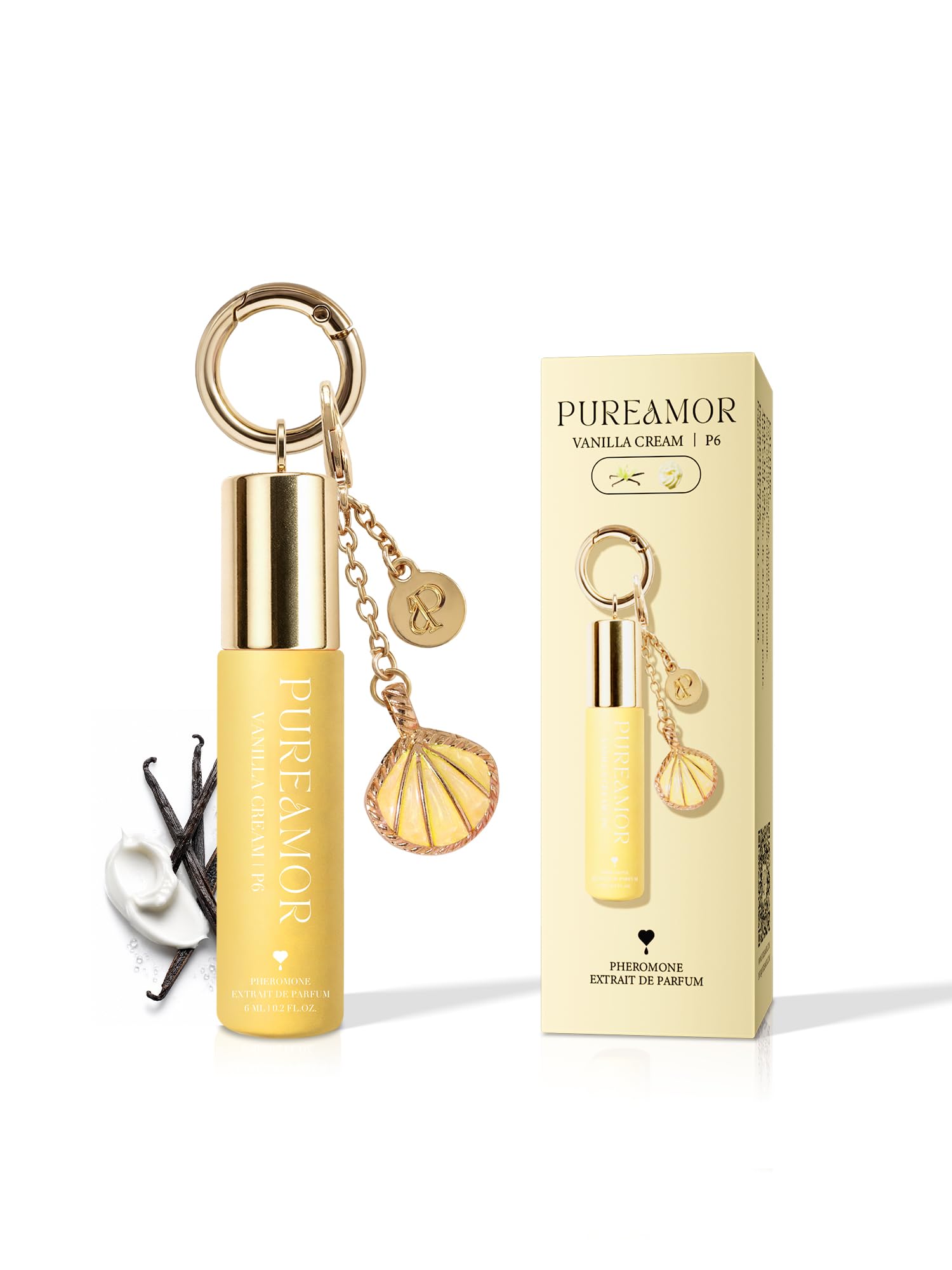 PUREAMOR Pheromone Perfume Oil for Women, Vanilla Cream V2 - Product Imagery