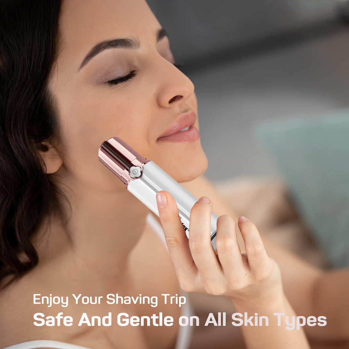 Electric Painless Hair Remover Facial Hair Removal for Women - gurelax Official Imagery - 8