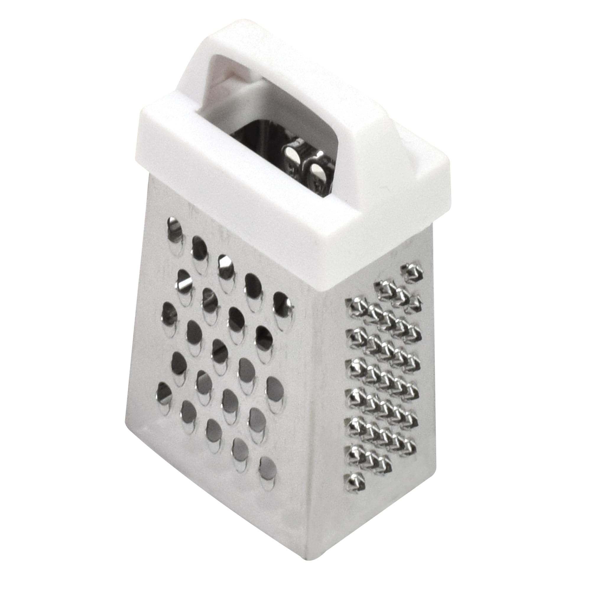 R&M Mini Box Grater 3" – Stainless Steel 3-Way Grater with Removable P - View 1