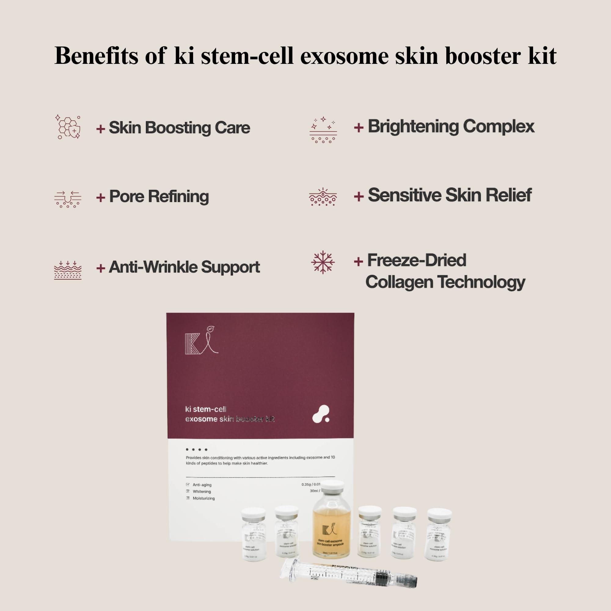 Stem-Cell Exosome Skin Booster Kit Booster Ampoule - ki cosmetics