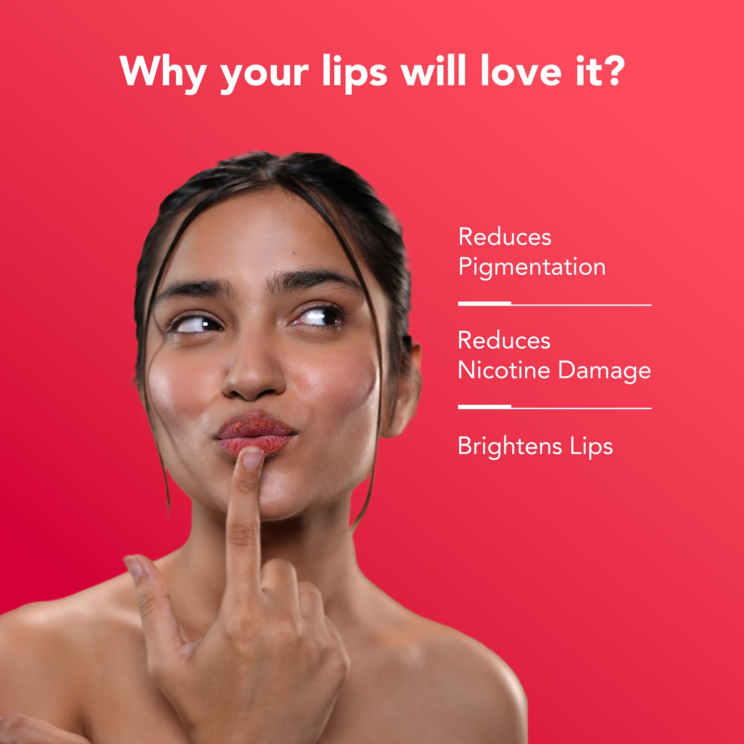 BellaVita Luxury NicoLips Lip Scrub 20gm | Lip Balm For Exfoliation & Dark Lip Moisturizing | With Goodness of Beetroot, Shea Butter & Walnut Lip Scrub | Lip scrubber exfoliator for Women and Men - BELLAVITA Official Product View 4