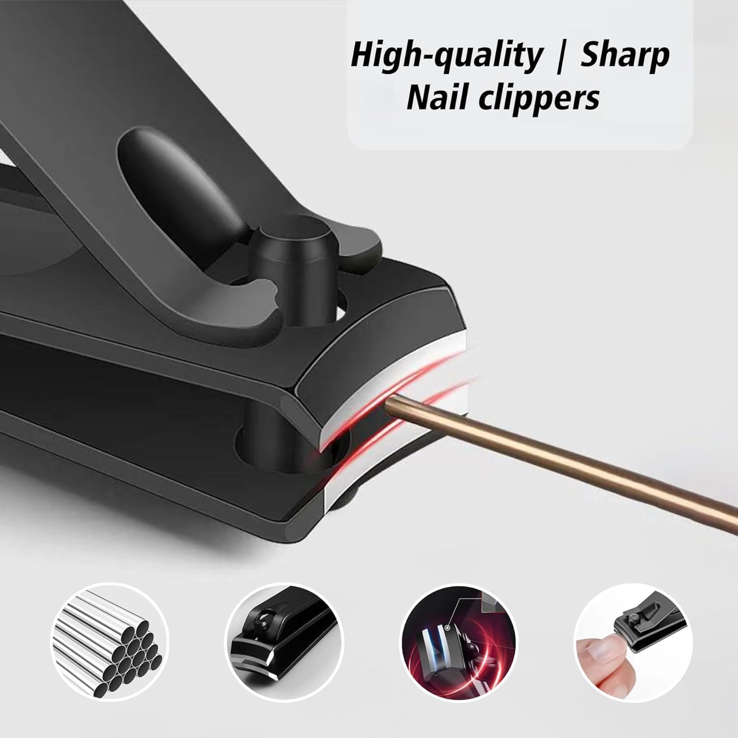 Insaizom men's manicure set with nail clippers, grooming tools in a compact kit, ideal for teen boys, men, and grooming routines.