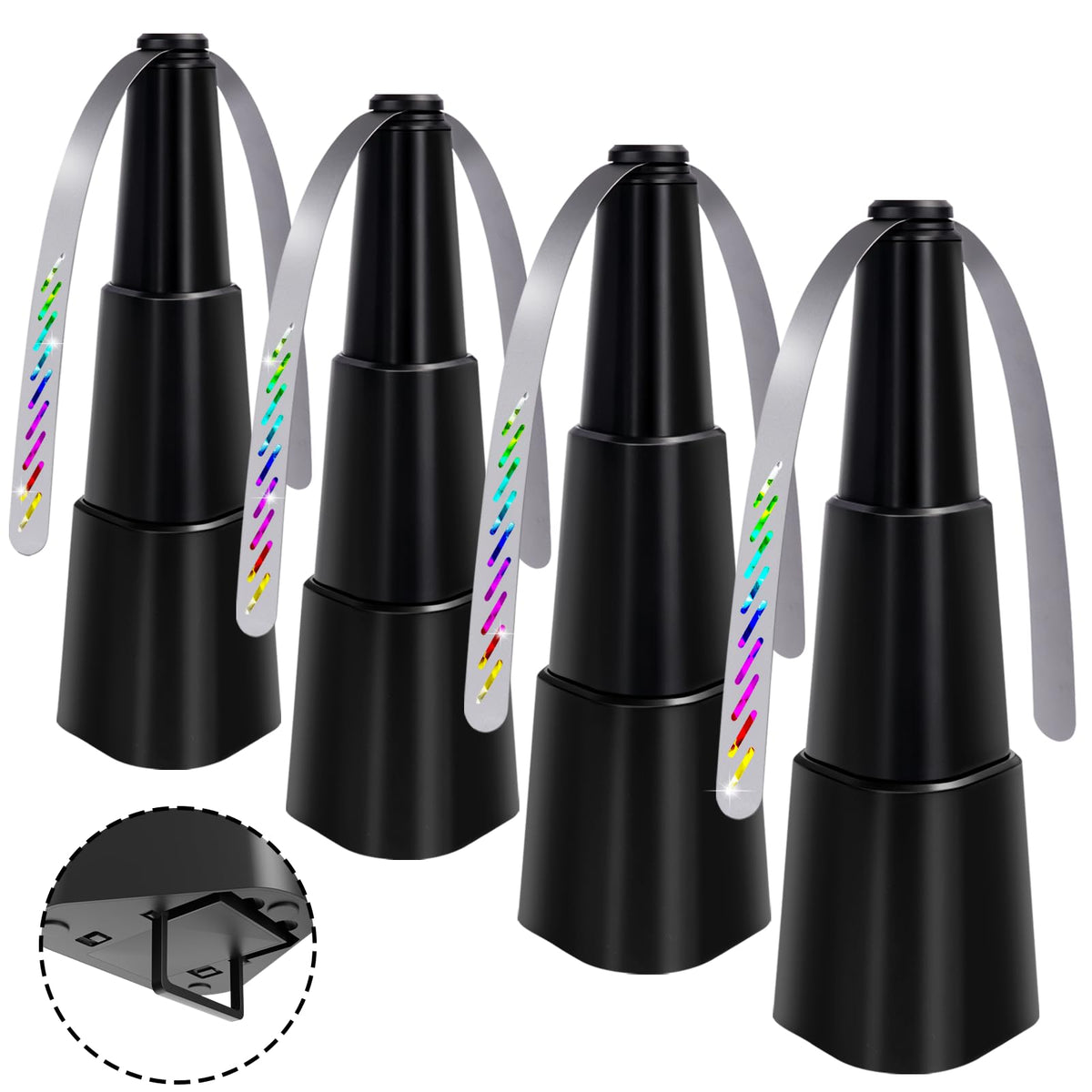 Fly Fans for Tables Food Indoor Outside 4 Pack Portable - KTDRJN Official Imagery - 2