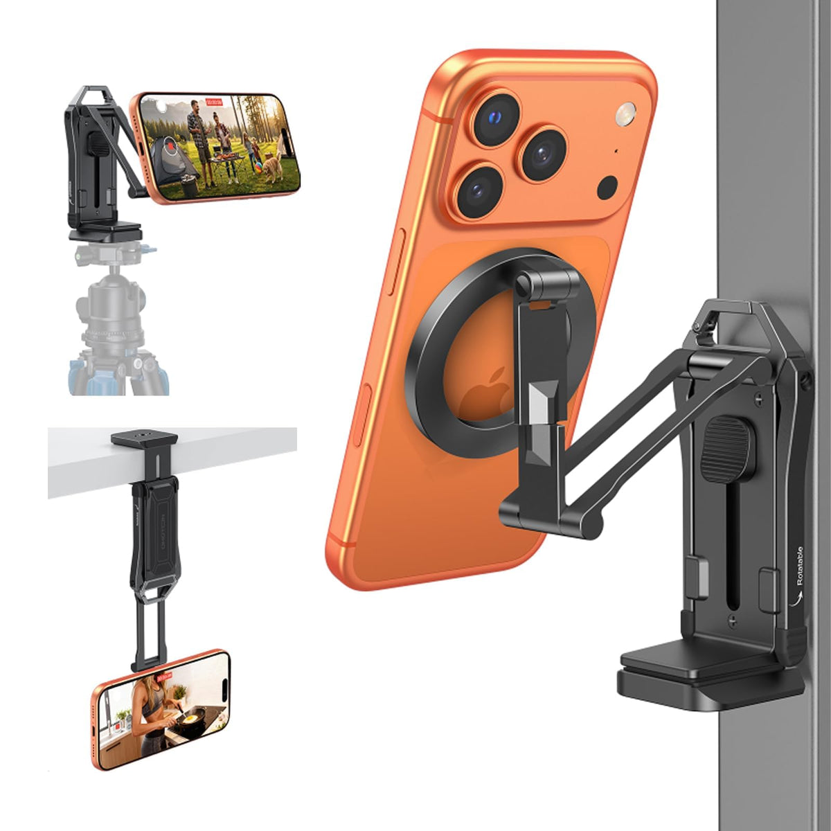 OMOTON TP02 Pro 5 in 1 Magnetic Phone Holder for Vlogging - OMOTON Official Imagery - 1