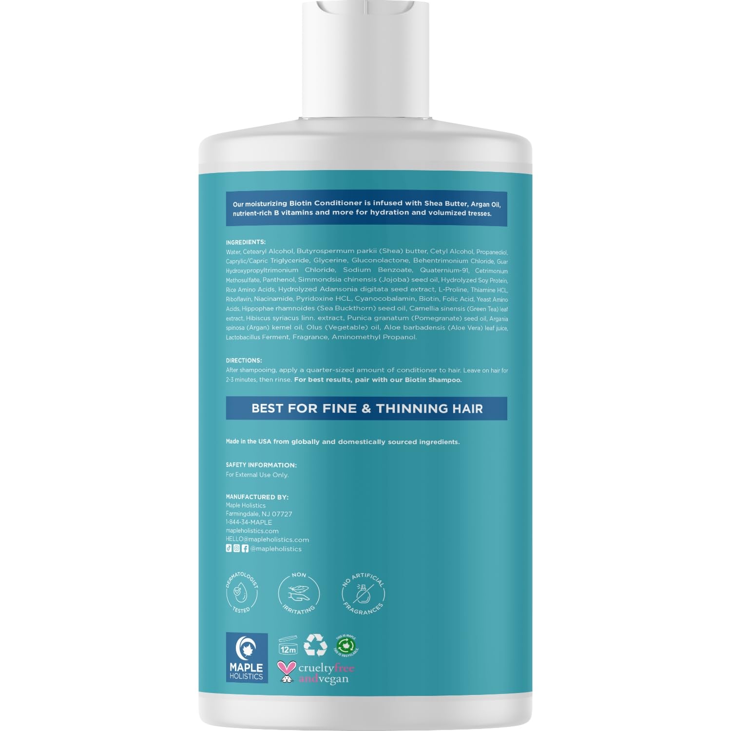 Maple Holistics Biotin Conditioner for Thinning Hair - Volumizing Conditioner - Maple Holistics Official Product View 6