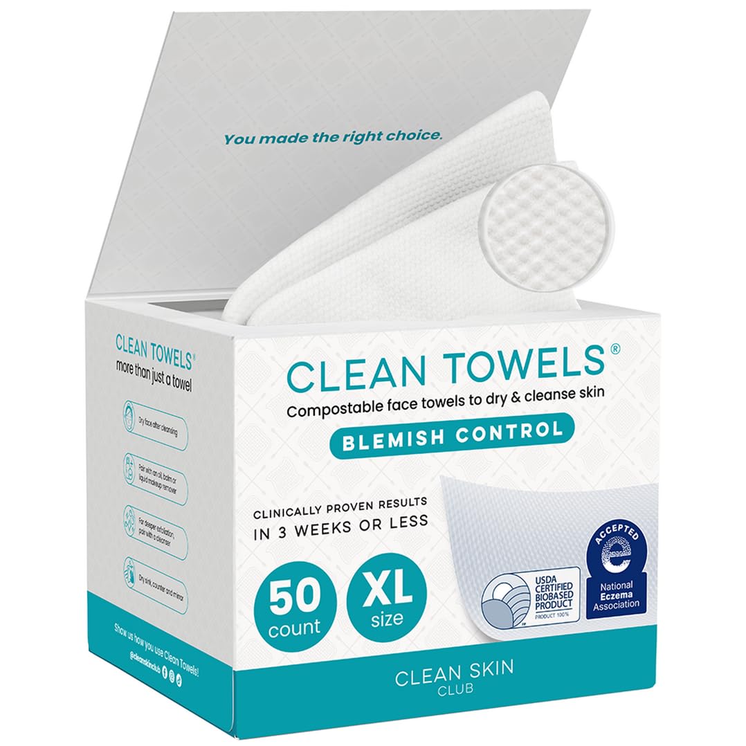 CLEAN SKIN CLUB Blemish Control Clean Towels® XL, Extra - Product Imagery