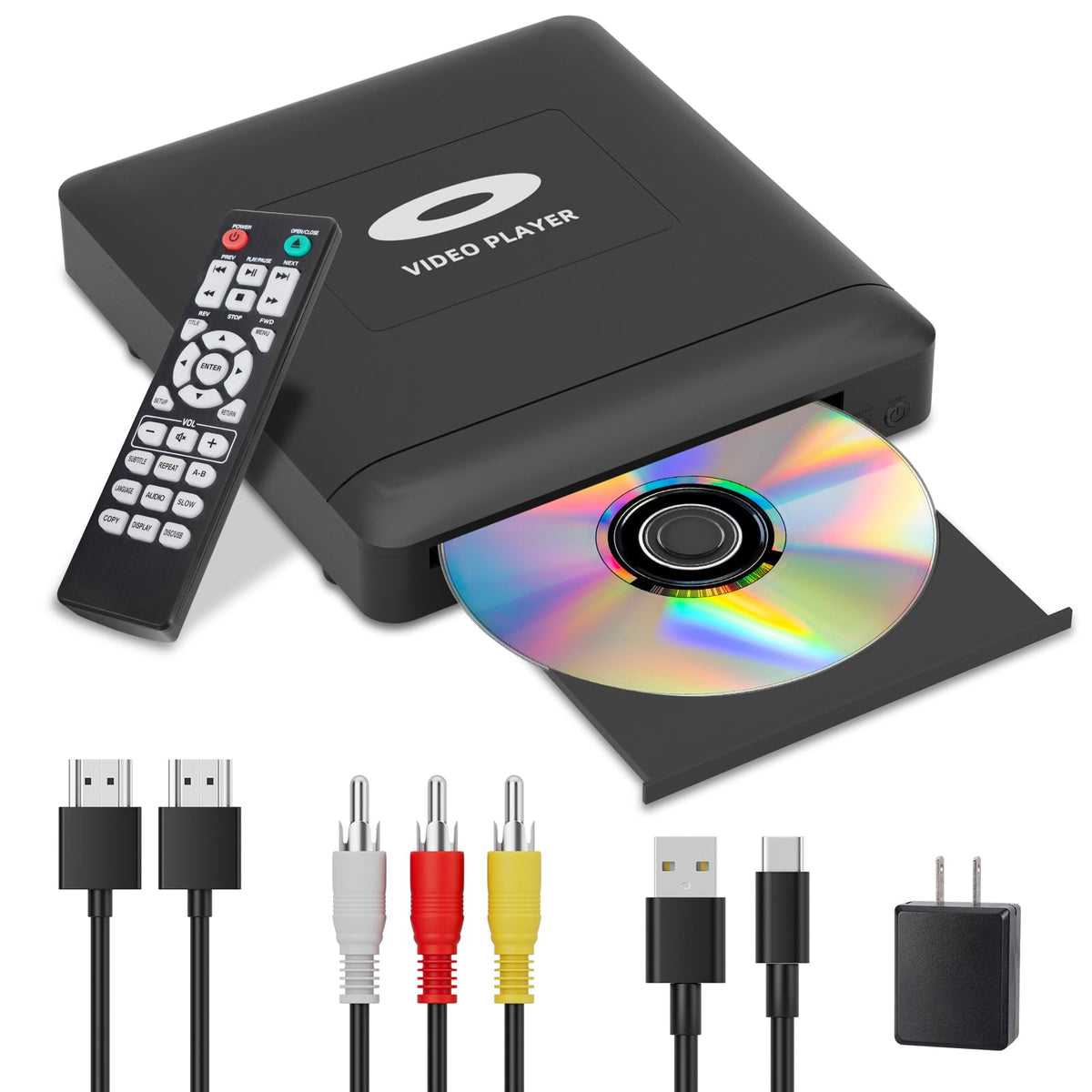 Mini HD DVD Player with Hdmi Multi Region DVD Player for - Toborher Official Imagery - 1