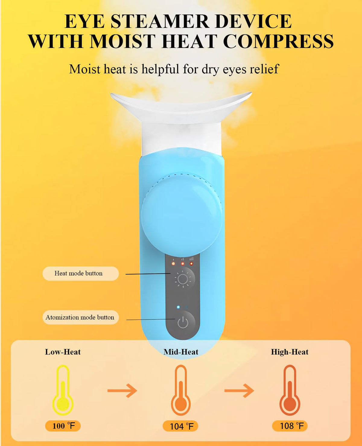 Heated Nano Eye Mist Sprayer Portable Eye Mister with Warm - LIZICH Official Imagery - 4
