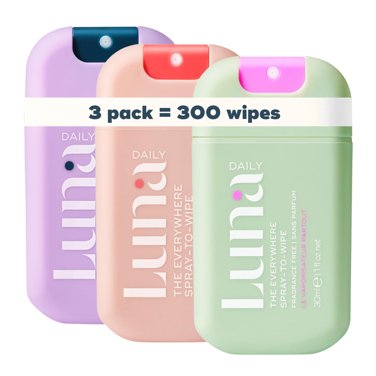 Luna Daily Spray To Wipe Trio - Luna Daily Official Imagery - 2