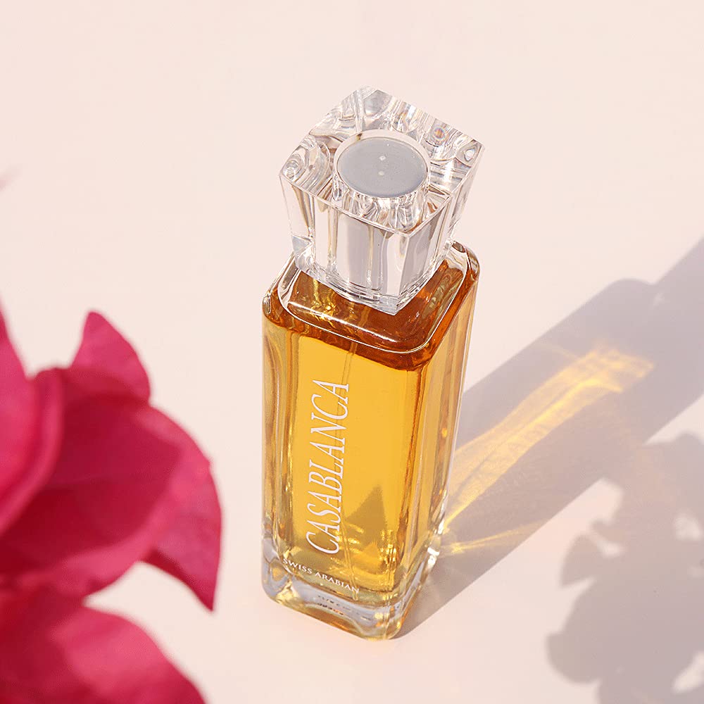 Swiss Arabian Casablanca luxury perfume bottle from Dubai, featuring elegant design and long-lasting fragrance.