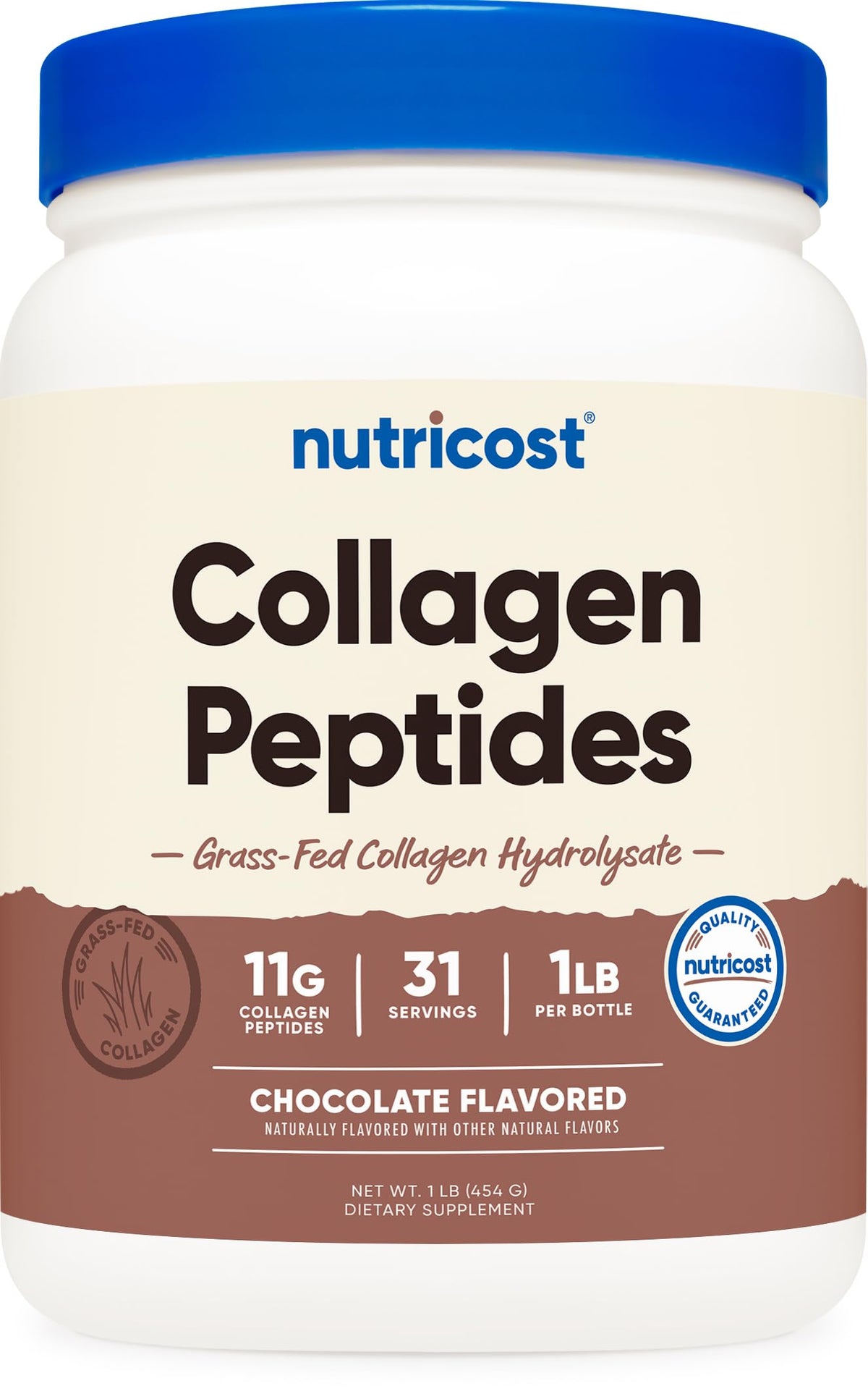 Nutricost Collagen Peptides Powder 1LB Salted Caramel - Nutricost Official Imagery - 8