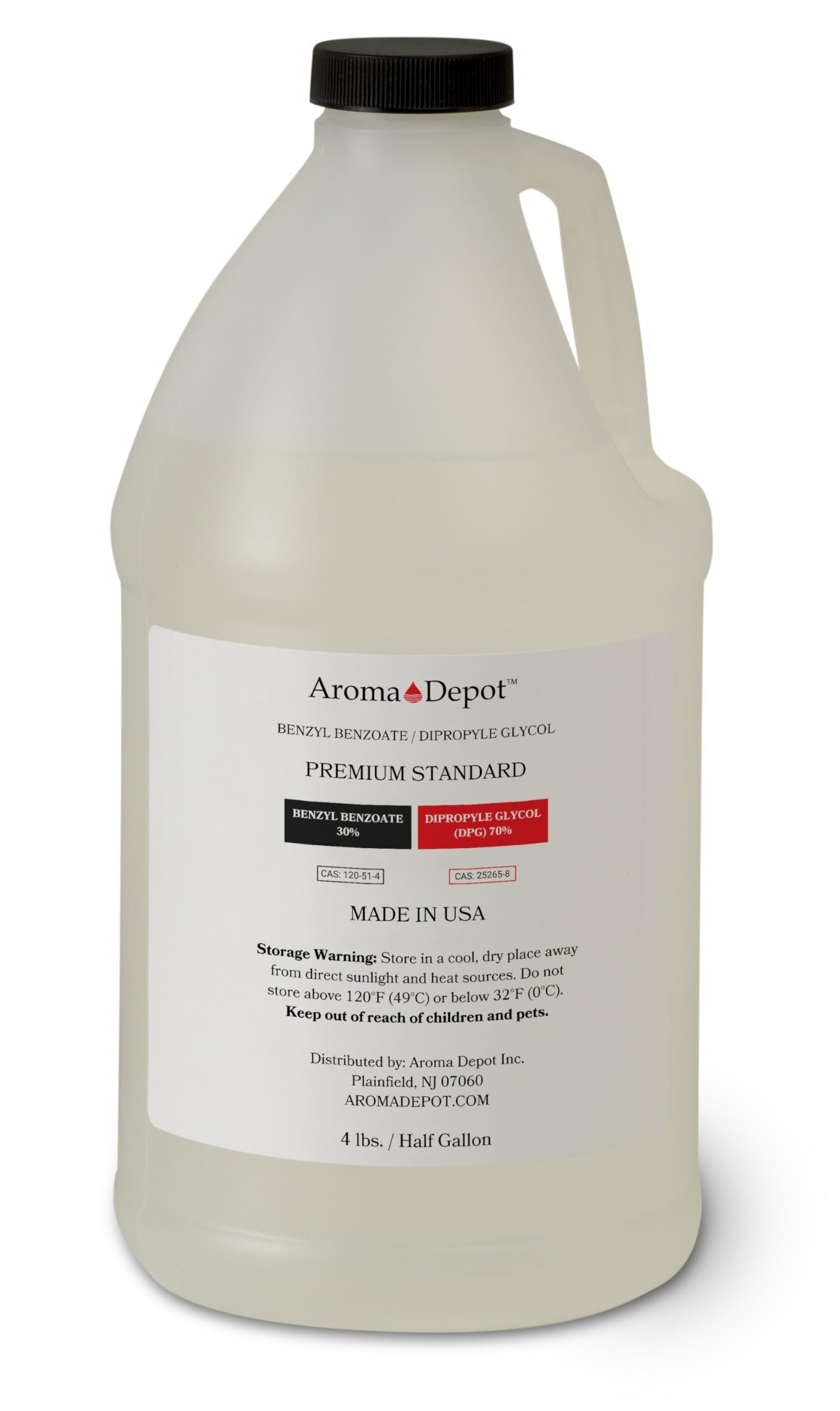 4 lbs. / 64 fl oz. Premium Fragrance Oil Base - 70% DPG - Product Imagery