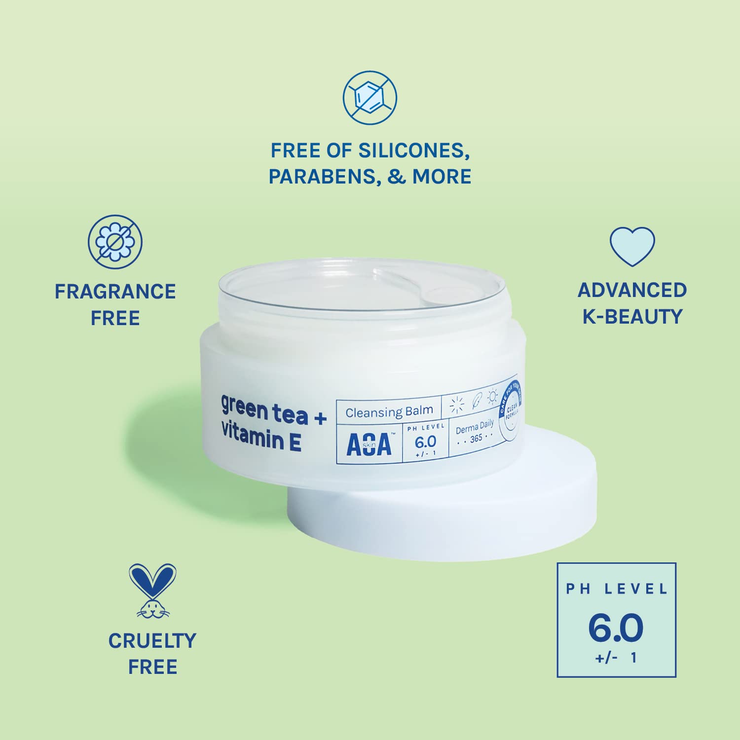 AOA STUDIO Green Tea &amp; Vitamin E Cleansing Balm, Waterproof - AOA STUDIO