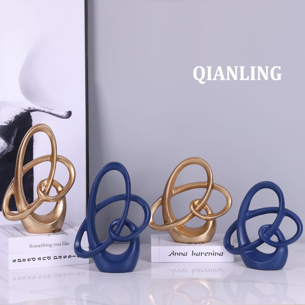 QIANLING Gold Knot Statue Decor - QIANLING Official Imagery - 8