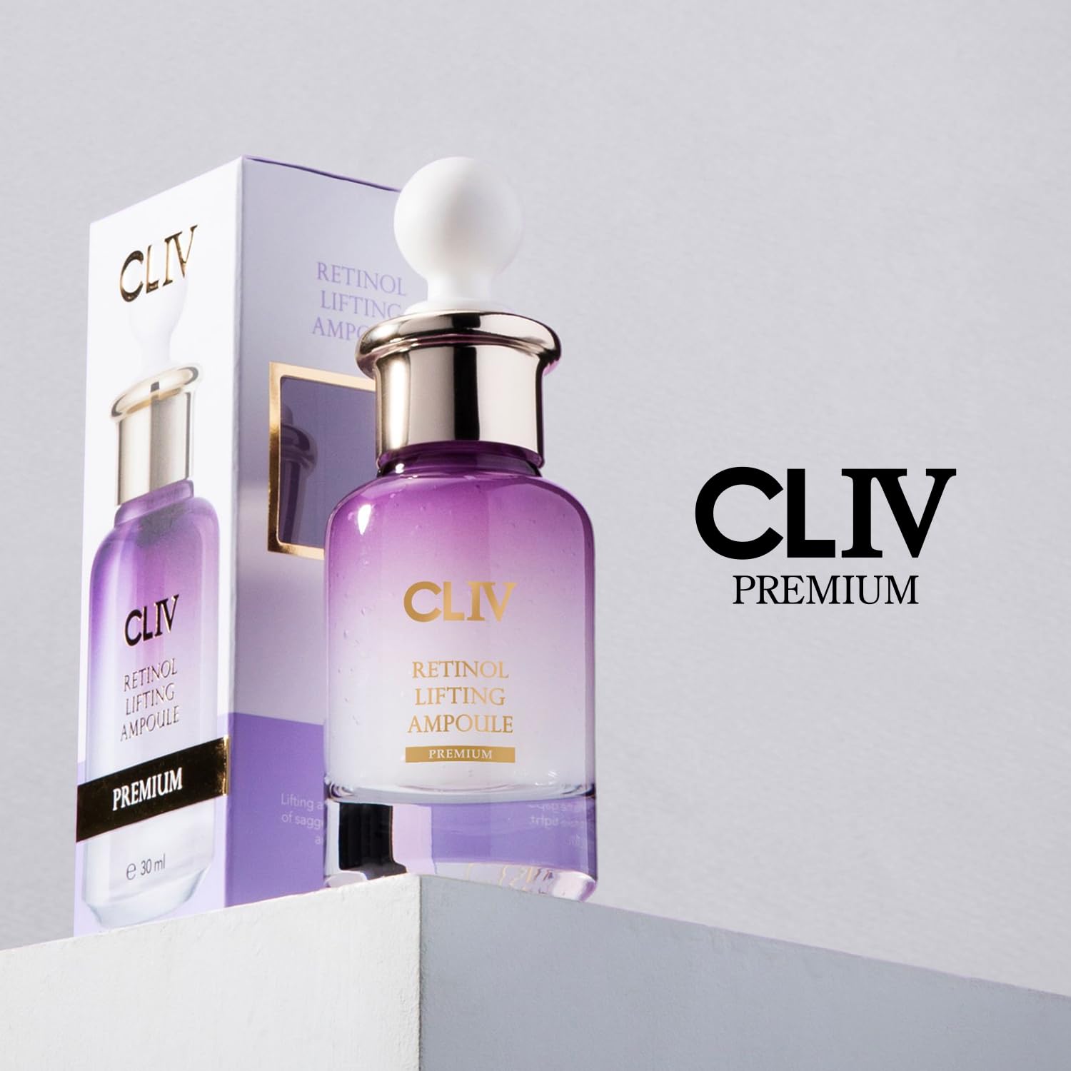 Retinol Lifting Ampoule, Korean Skincare with 85% Collagen - CLIV
