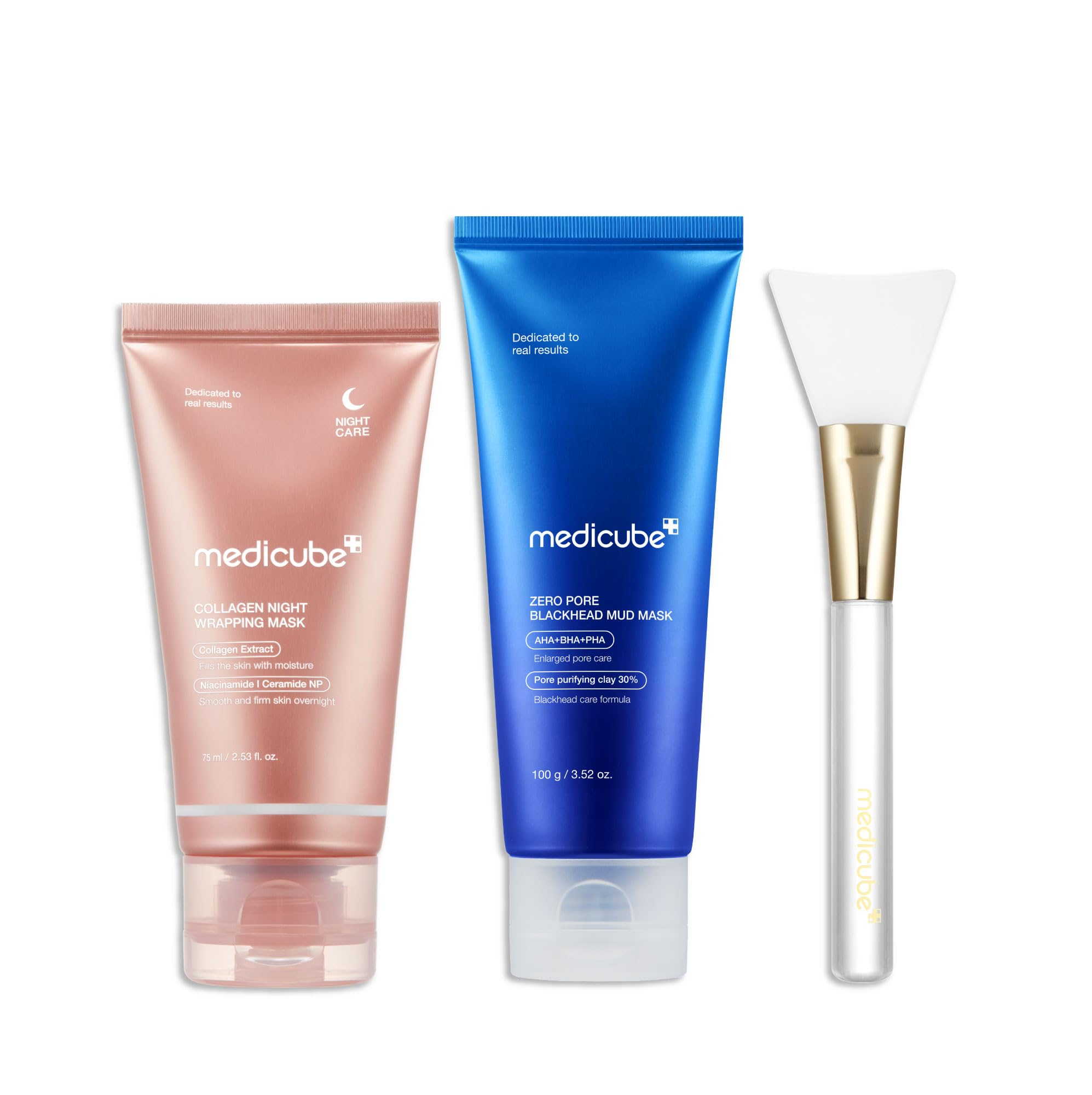 medicube Korean Viral Mask Duo - Collagen Wrapping Mask, Zero - Product Imagery