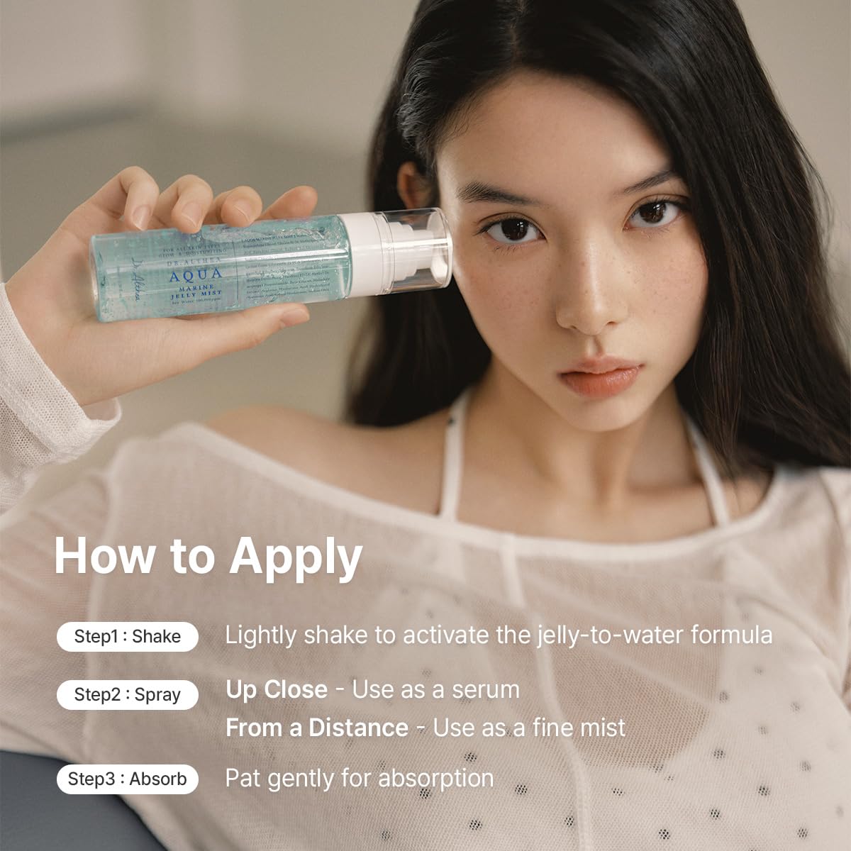 Dr.Althea Aqua Marine Jelly Mist, 3.38 Fl Oz, Korean Vegan Skin Care - Dr.Althea Official Product View 6