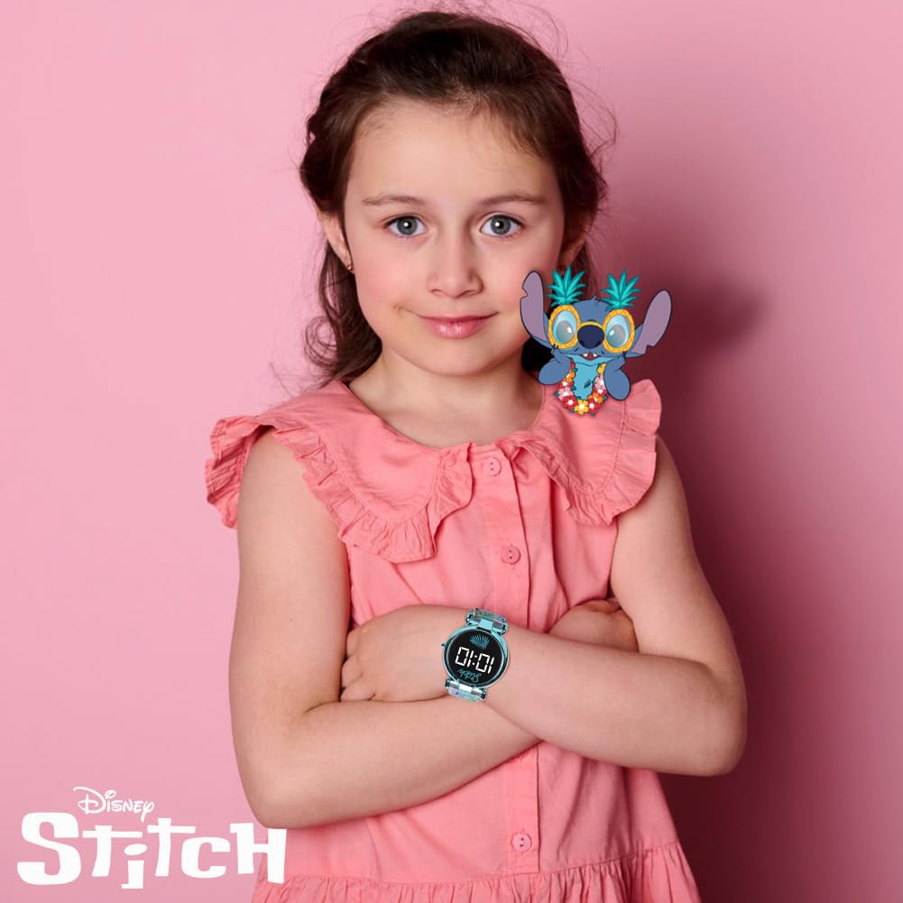 Accutime Kids Disney Lilo and Stitch Blue Digital LED Quartz Childrens - View 4