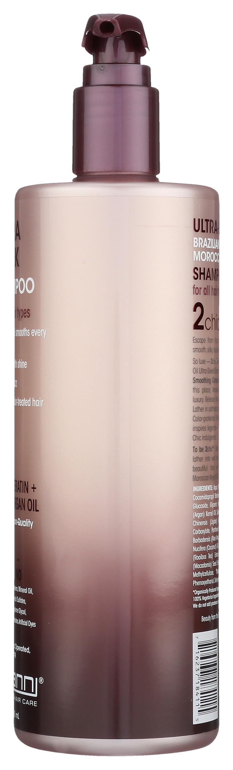 GIOVANNI 2chic Ultra-Sleek Shampoo, Anti-Frizz Formula, Coconut, 24 oz