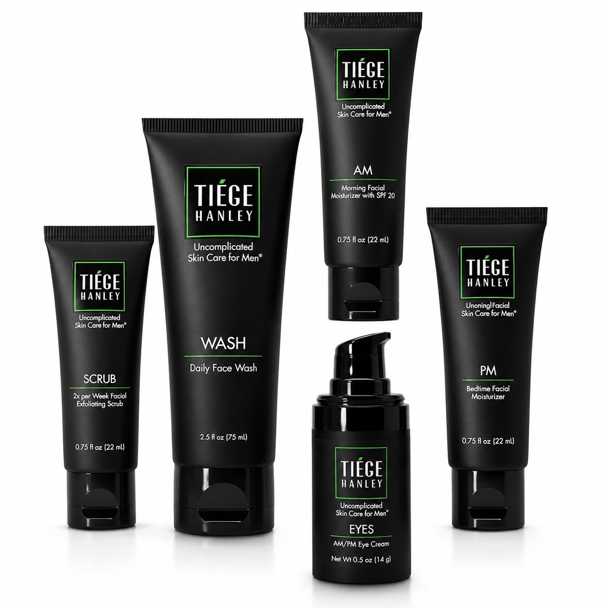 Tiege Hanley Essential Men's Skin Care Set, 30-Day, 4 Piece - Tiege Hanley
