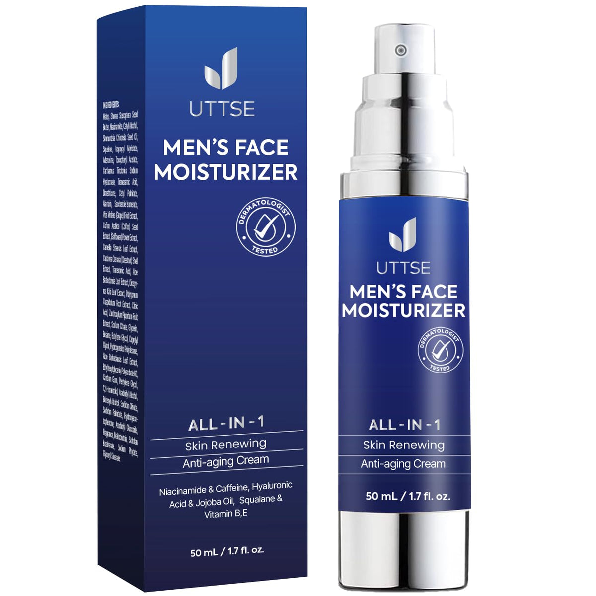 6 in 1 Face Cream for Men Anti Aging Wrinkle Cream for Men - Uttse Official Imagery - 2