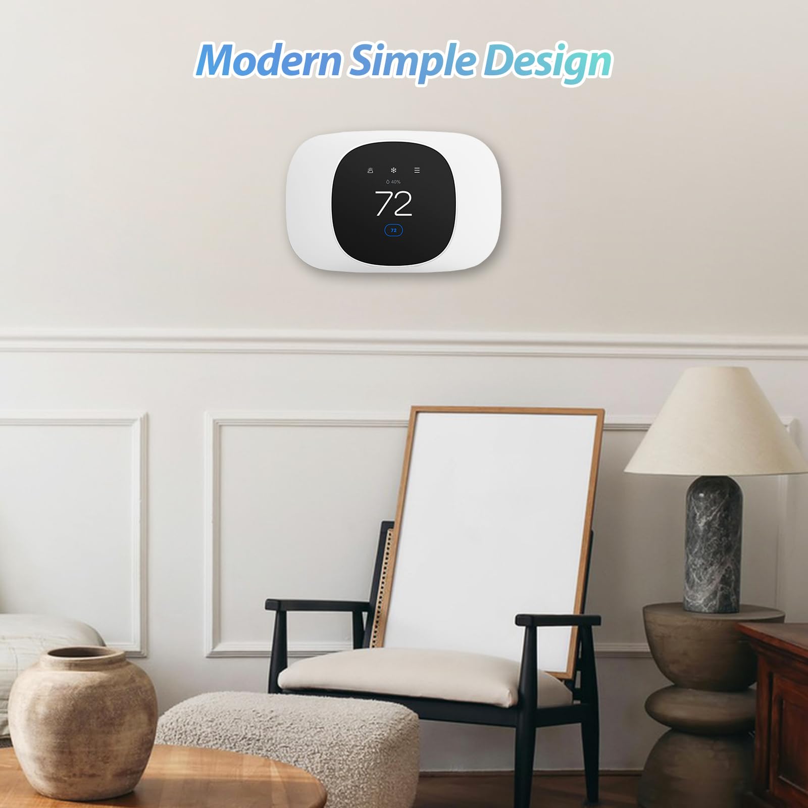 CERCGVEL Trim Plate Compatible with ecobee Smart Thermostat Essen - CERCGVEL Official Product View 6