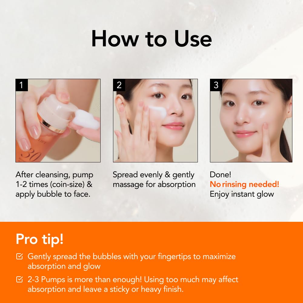 30 Seconds Bubble Mask LIFT, Collagen Firming Face Mask, 2.36 fl - MENOKIN