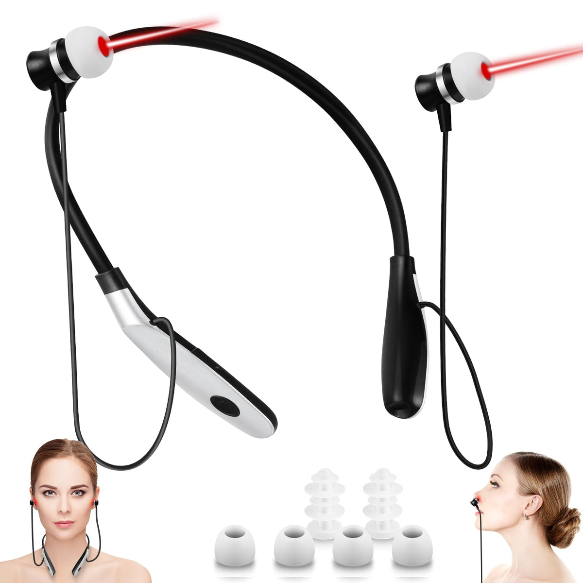 650nm Red Light Therapy Device for Nose Ear Portable Neck - aswaysun Official Imagery - 2