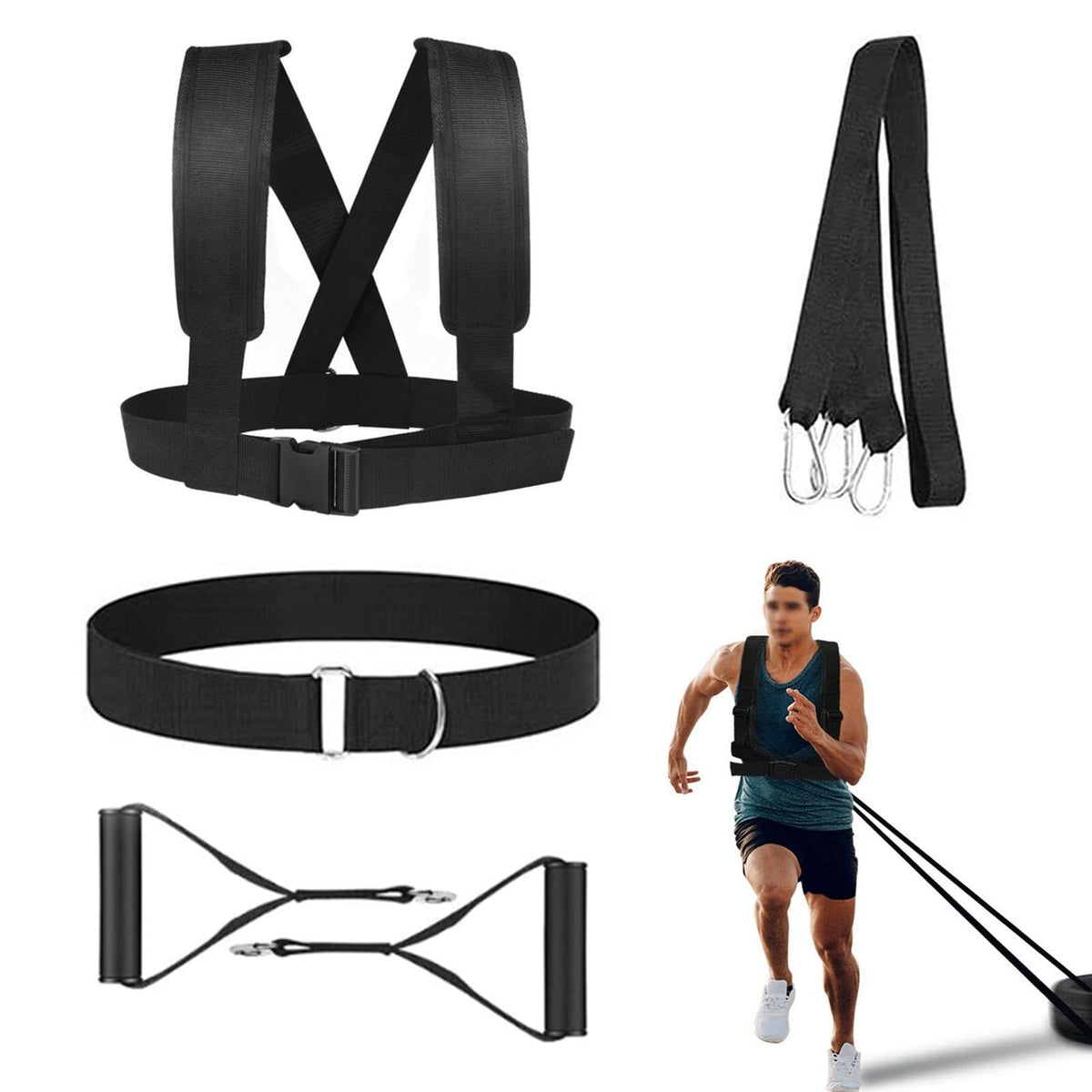 Sled Harness Set Pulling Strap for Speed Power Agility - OYINDIZ Official Imagery - 2